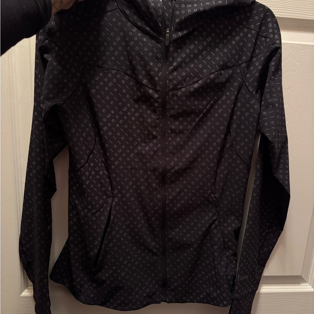Black Monogram Lululemon Zip-Up jacket